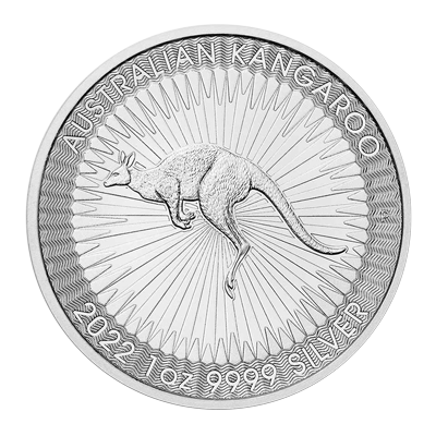 A picture of a Pièce australienne Kangourou en argent de 1 oz (2022)